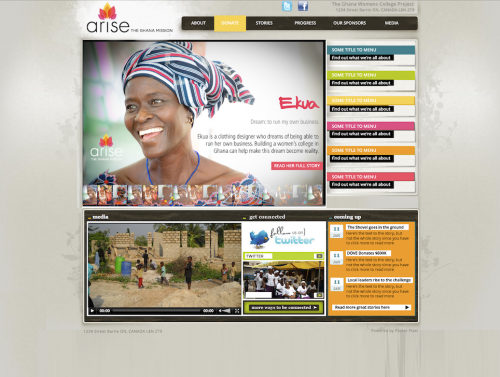 Arise Ghana Website Design